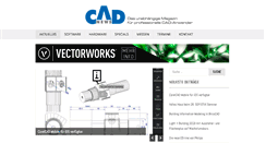 Desktop Screenshot of cad-news.de